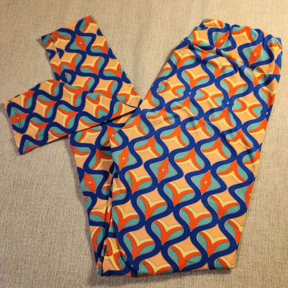 Lularoe Leggings OS One Size Colorful Pattern - Picture 1 of 4
